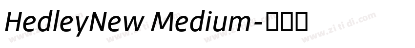 HedleyNew Medium字体转换